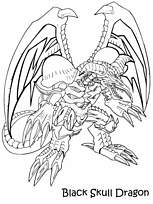 coloriage yugioh dragon noir